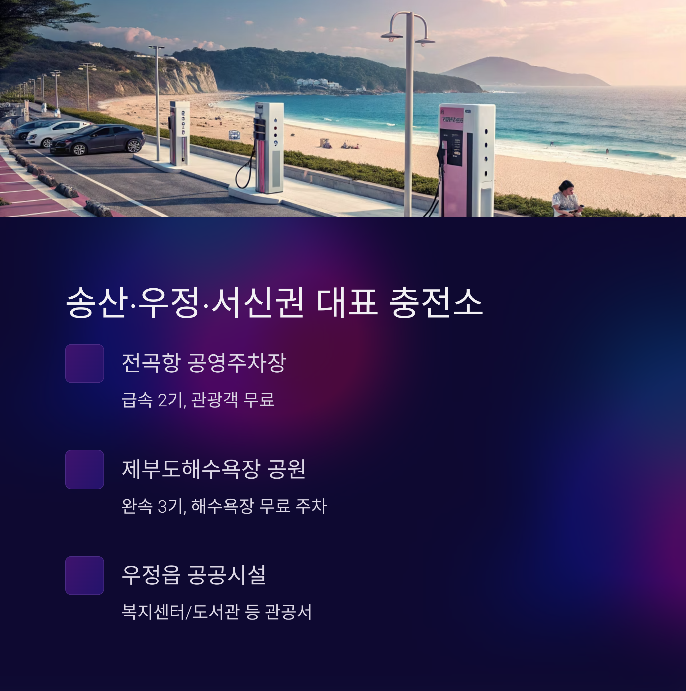 송산. 우정. 서신권 무료 충전소