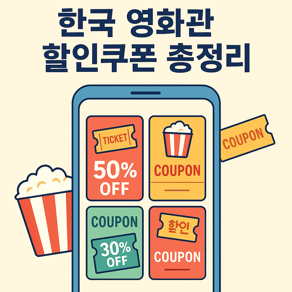 한국 영화관 할인쿠폰 총정리