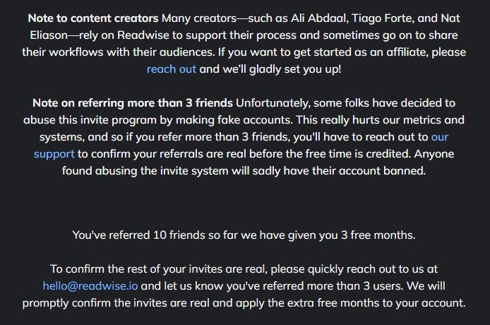 독서의 완성 리드와이즈 Readwise 친구 초대로 무료 혜택 받는 방법 독서노트 메모 하이라이트 밑줄긋기 동기화 도구