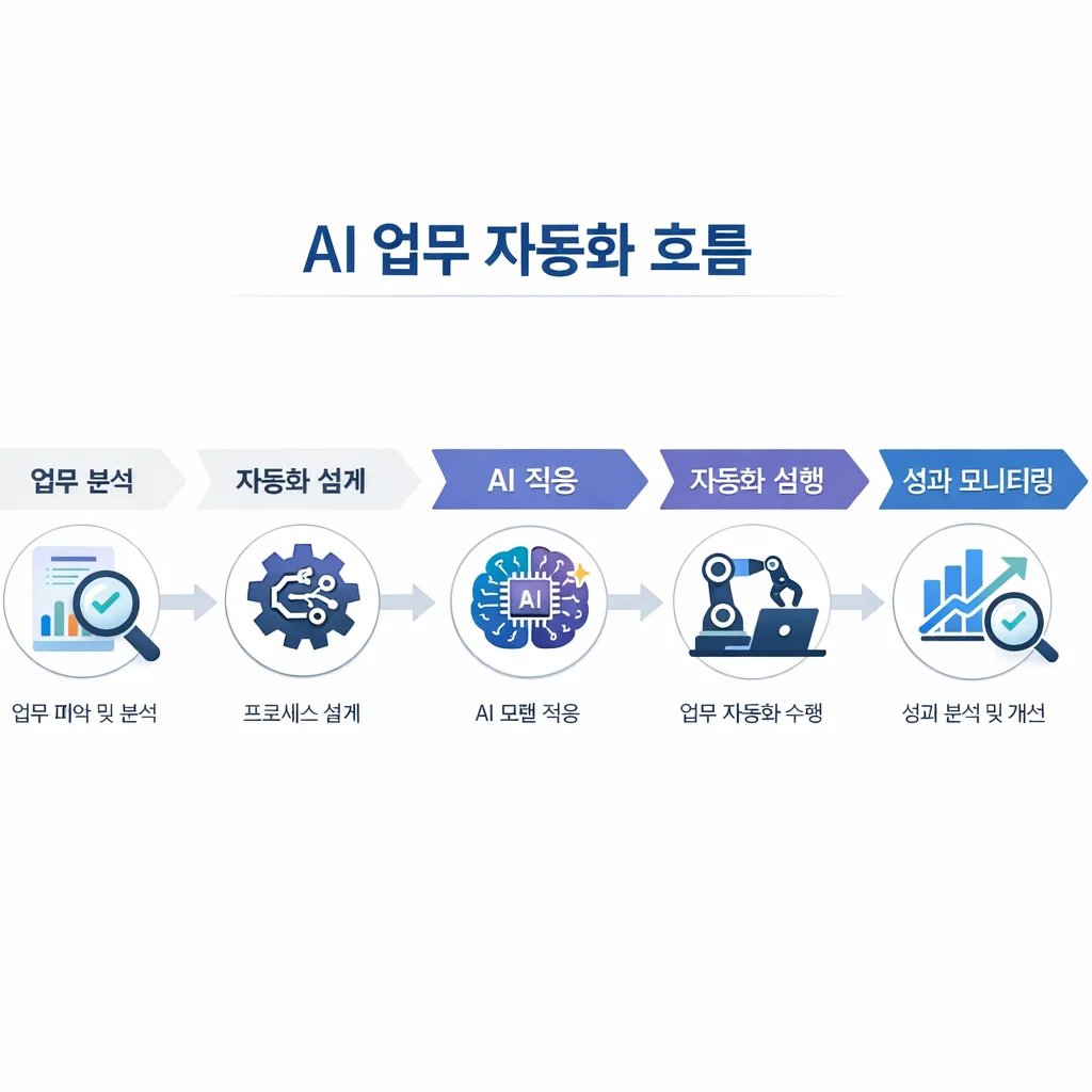 챗지피티 AI 업무 자동화 흐름, ai 이미지 생성 프롬프트 공개