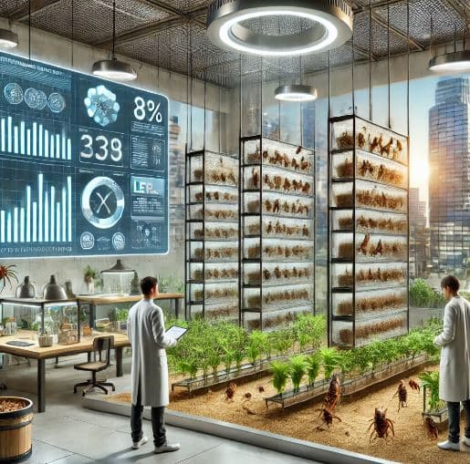 곤충 농업: 도시에서 지속 가능한 단백질 공급원 확보