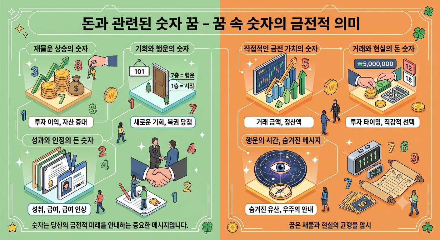 돈과 관련 숫자 꿈