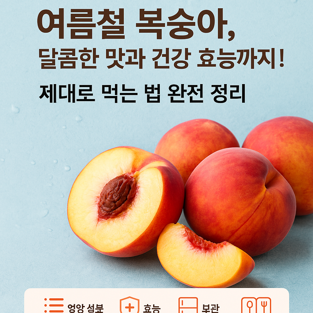 여름철_복숭아,_달콤한_맛과_건강_효능까지!_제대로_먹는 법_완전_정리