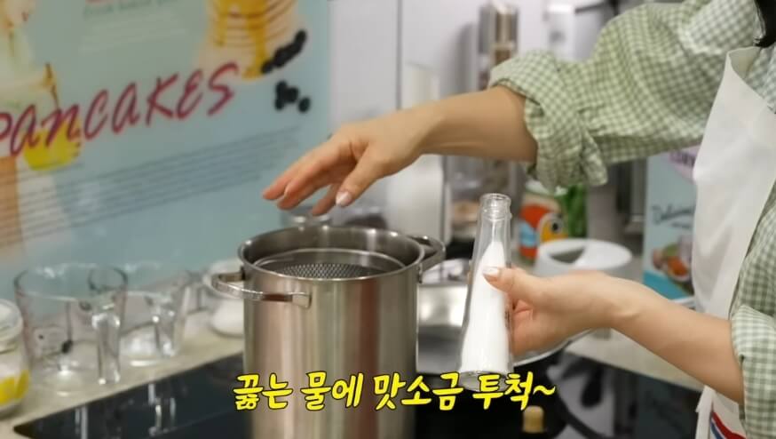 최화정 프라이팬, 치즈, 데미글라스 소스, 파스타면