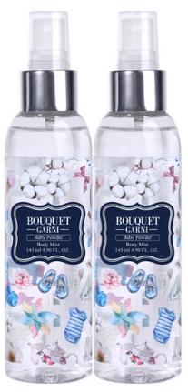 부케가르니 바디미스트 베이비파우더향&#44; 145ml&#44; 2개
