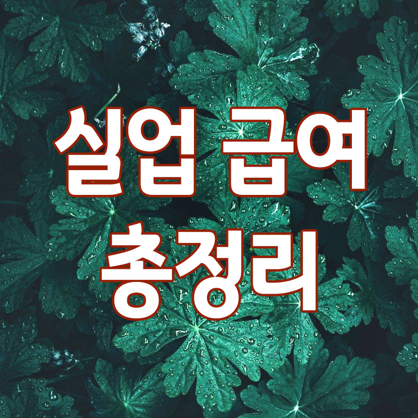 실업 급여 총정리