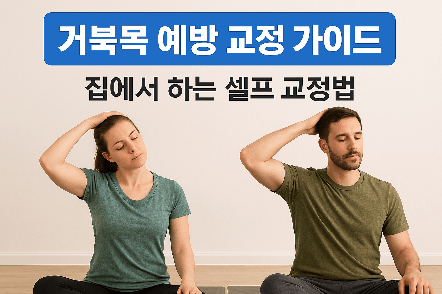 거북목 예방 교정 가이드-집에서 하는 셀프교정법