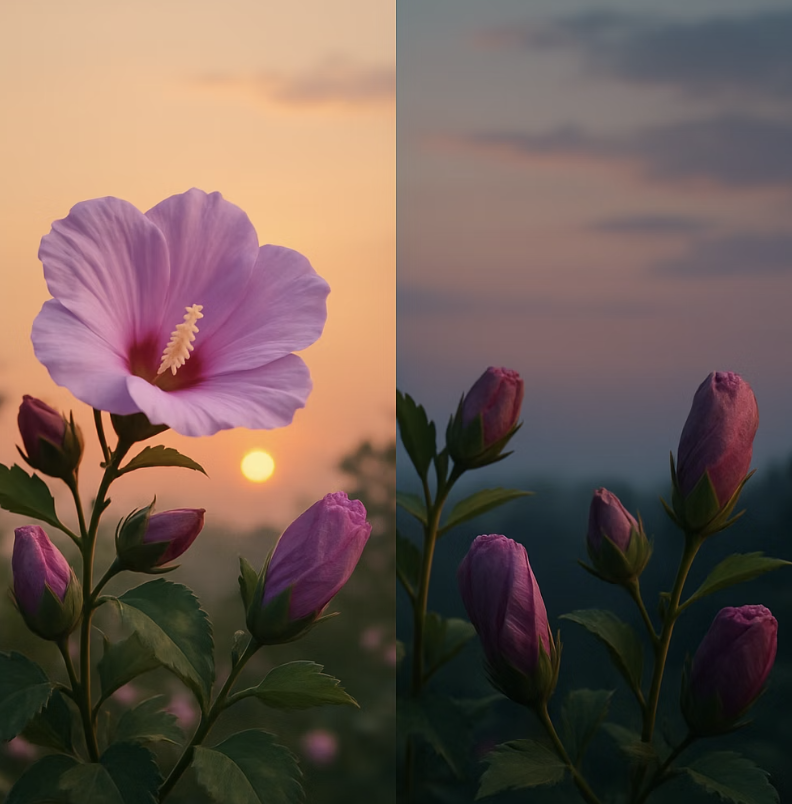 백일의 약속, 여름 내내 피고 지는 꽃