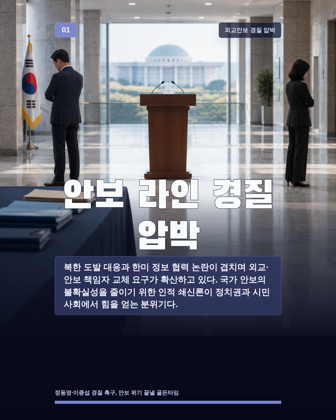 안보 라인 경질 압박