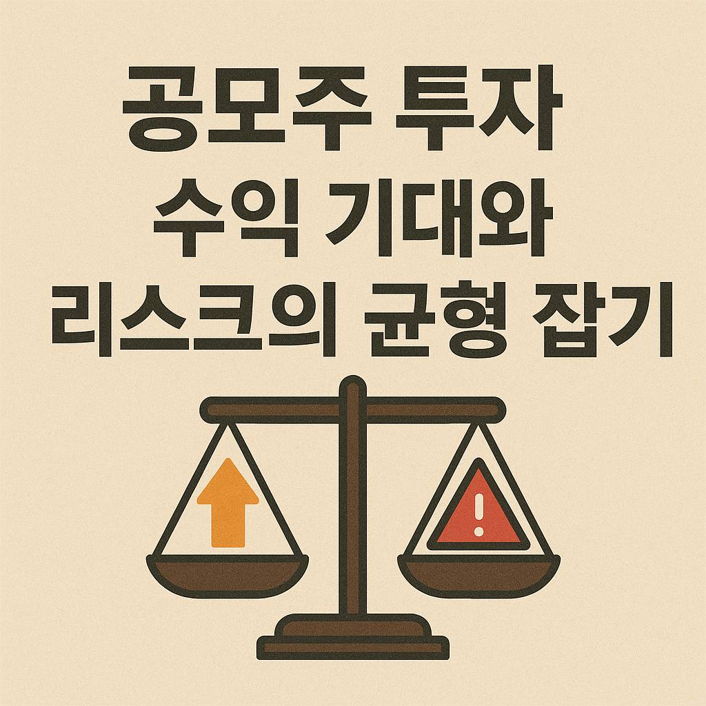 공모주 투자, 수익 기대와 리스크의 균형 잡기