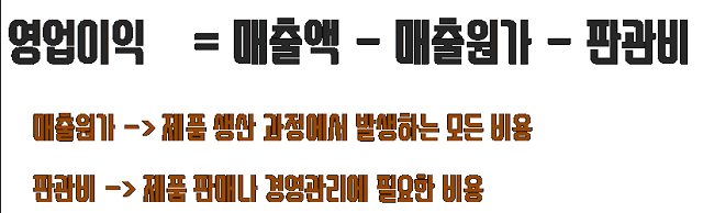 매출원가와 판관비