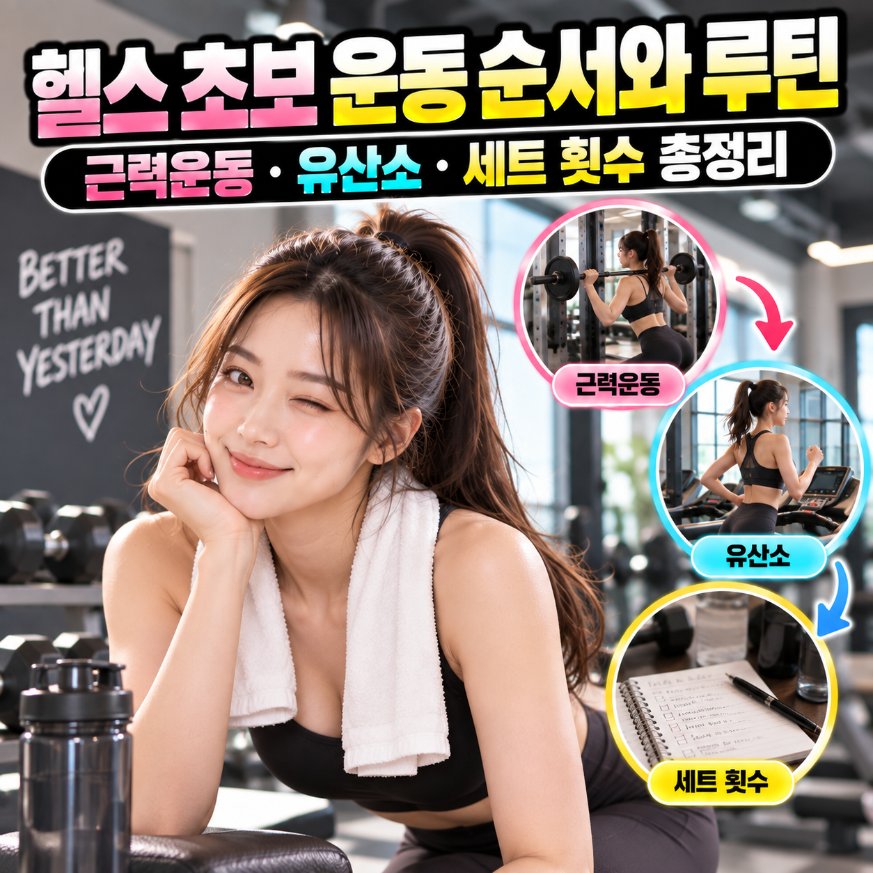헬스 초보 운동 순서와 루틴