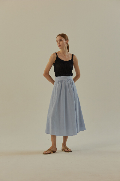 망고매니플리즈 메이셔링스커트 스카이블루