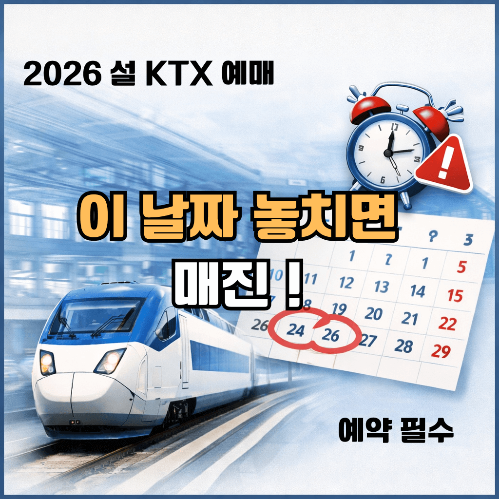 2026 KTX 설연휴 승차권 예매 총정리|일정·방법·결제기간·성공 전략