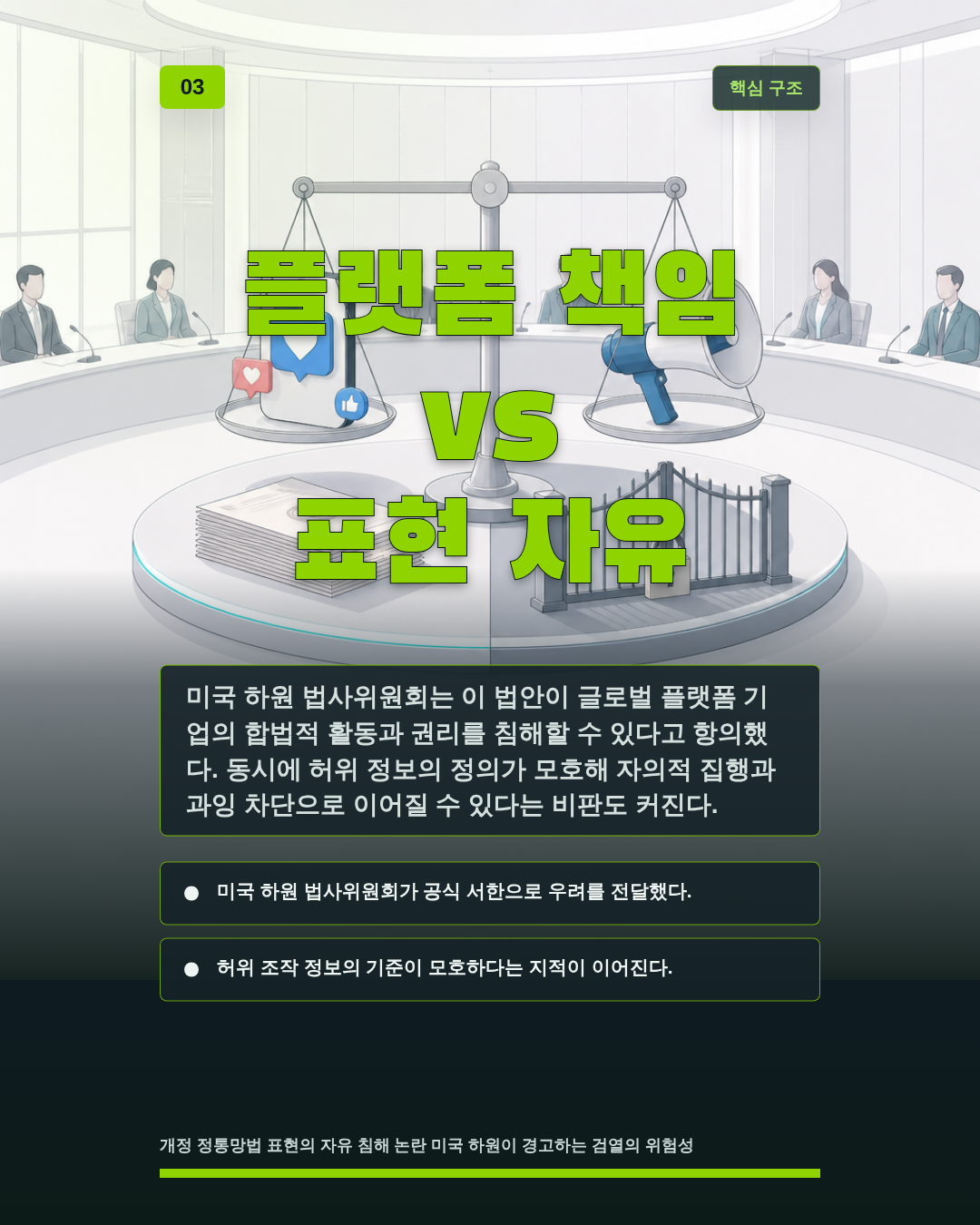 플랫폼 책임 vs 표현 자유