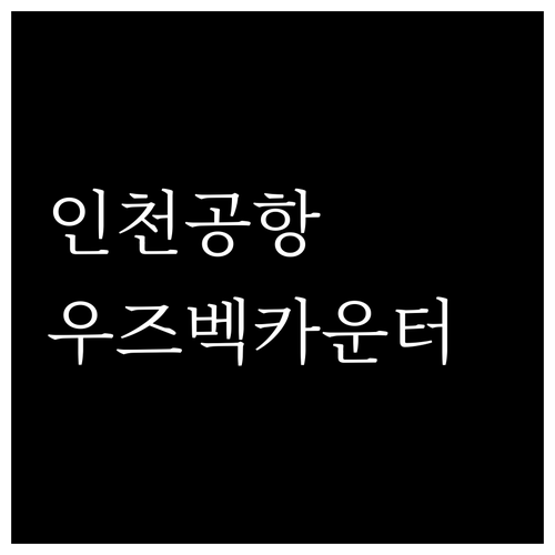 인천공항 우즈베키스탄항공 체크인 카운..