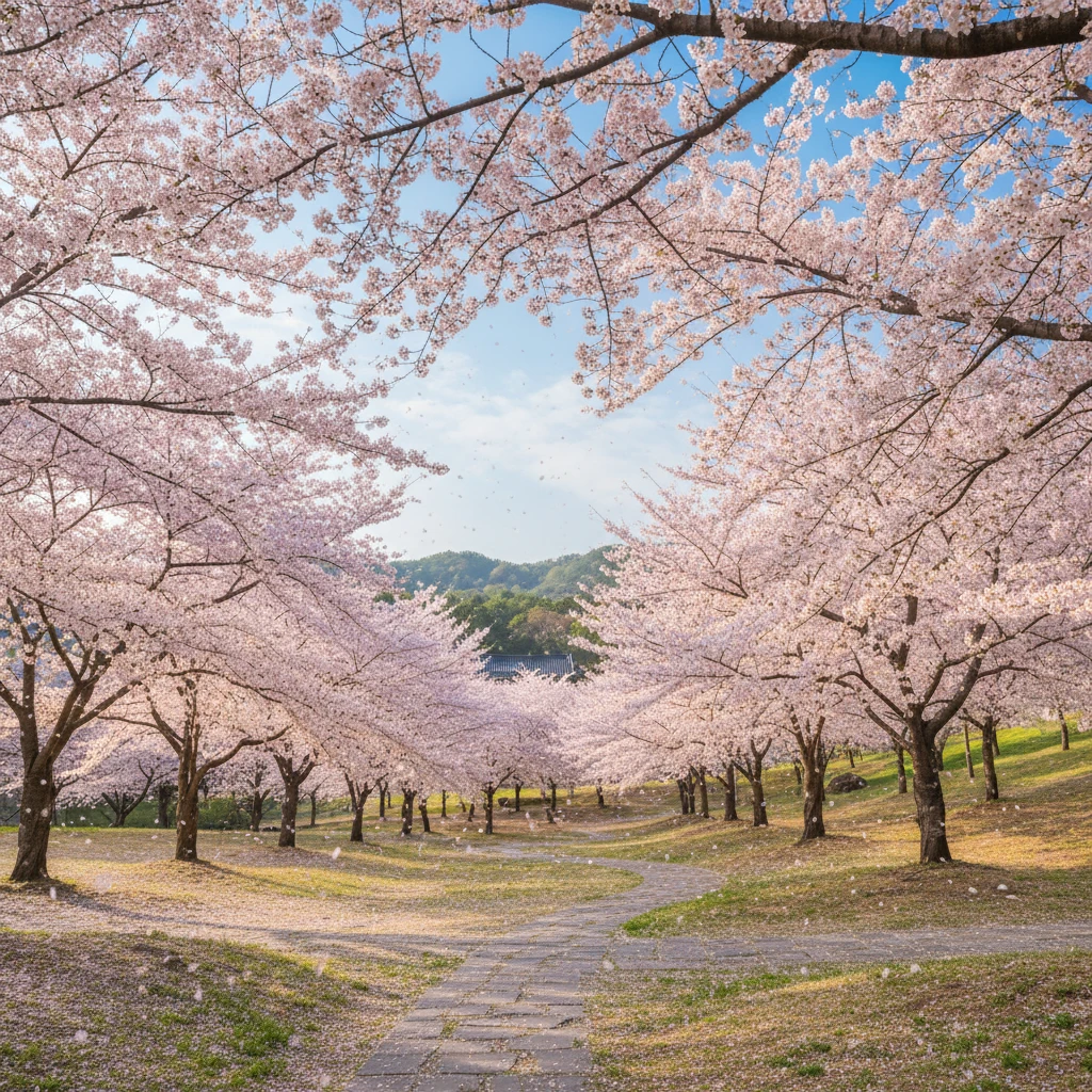용인 처인구 벚꽃 개화 현황 및 가족..