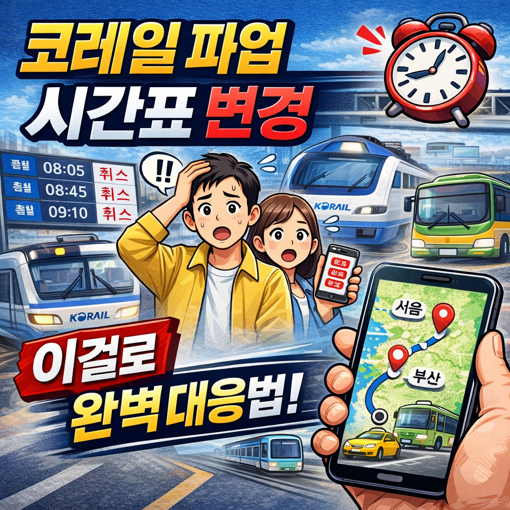 코레일 열차 시간표 확인하러 가기
