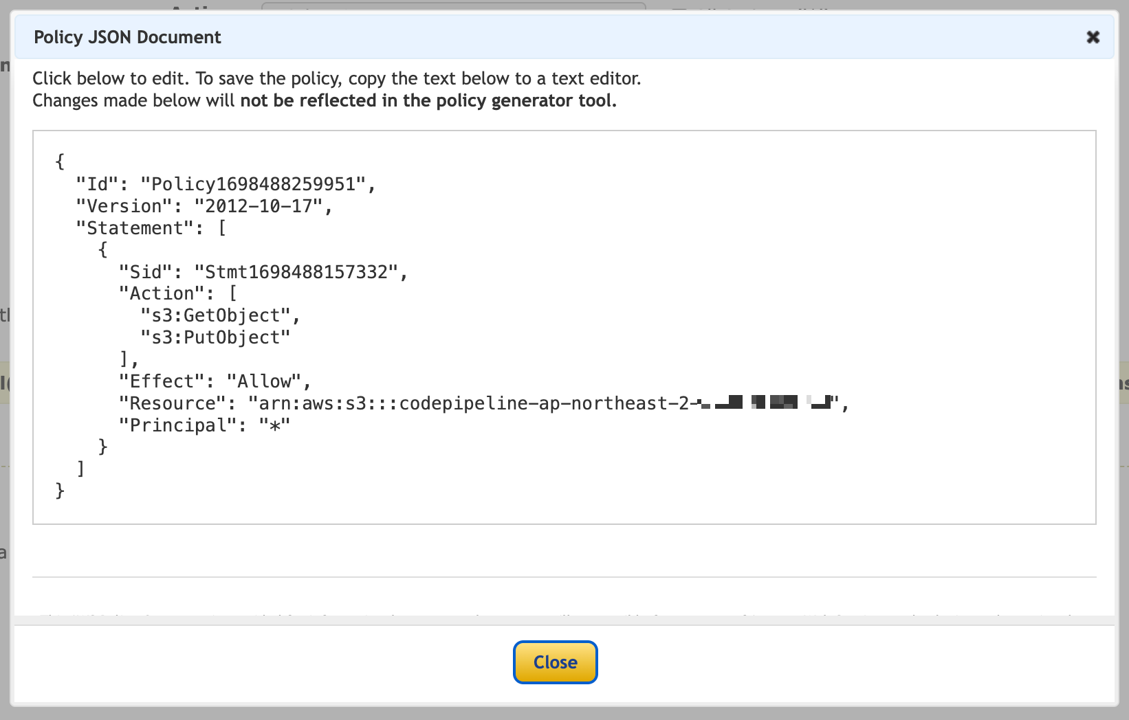 Policy Json Document