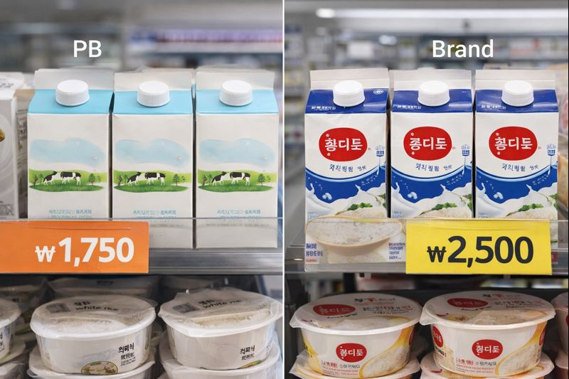 PB상품 vs 브랜드상품 비교