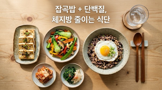 체지방률 줄이는 식단 내장지방 감소 음식