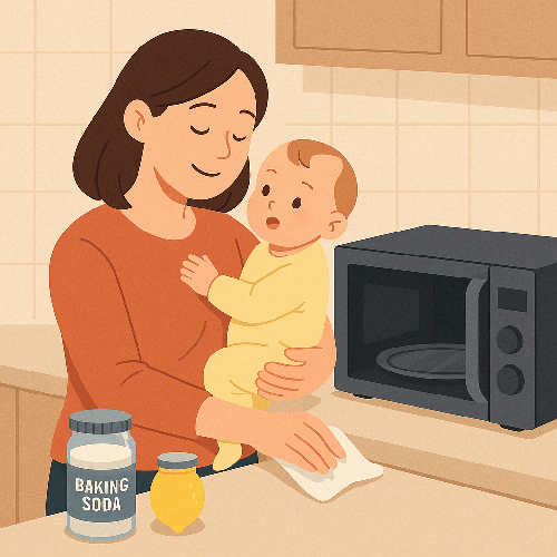 육아맘 민지 씨의 전자레인지 청소 체험기