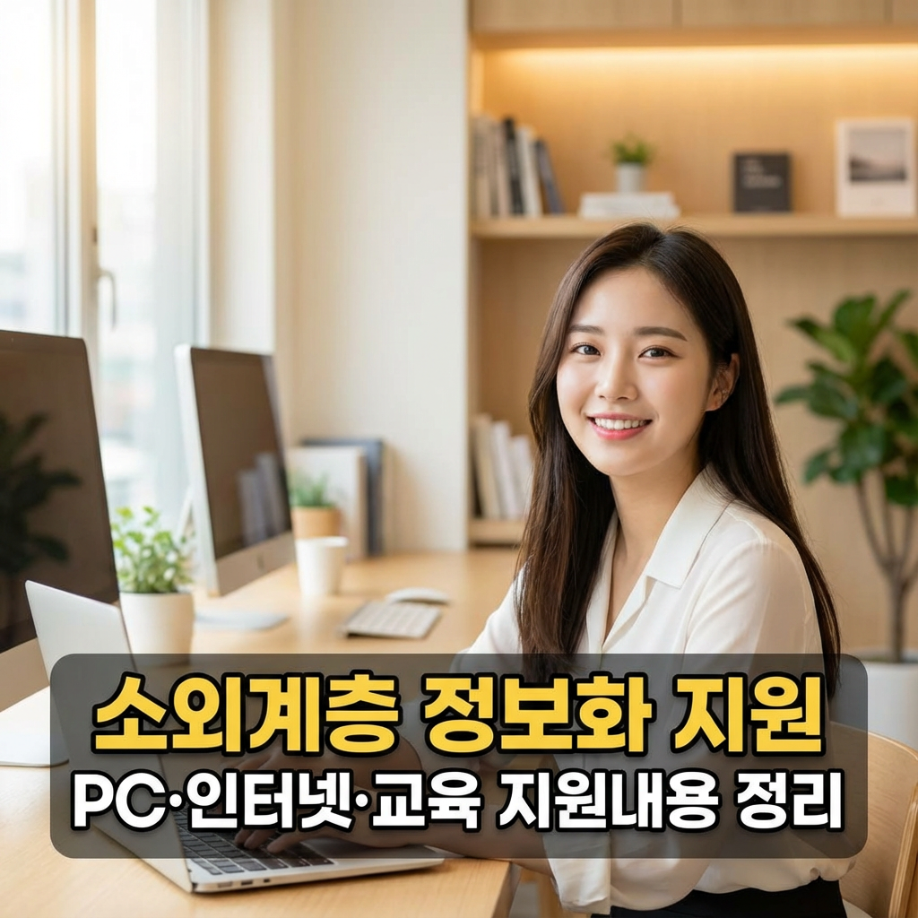 소외계층 정보화 지원 2026 기준 ｜ PC&middot;인터넷&middot;교육 지원내용 정리