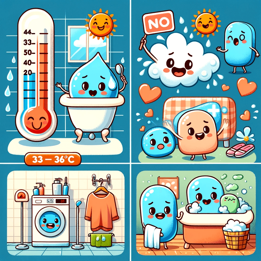 효과적인 샤워방법 이미지