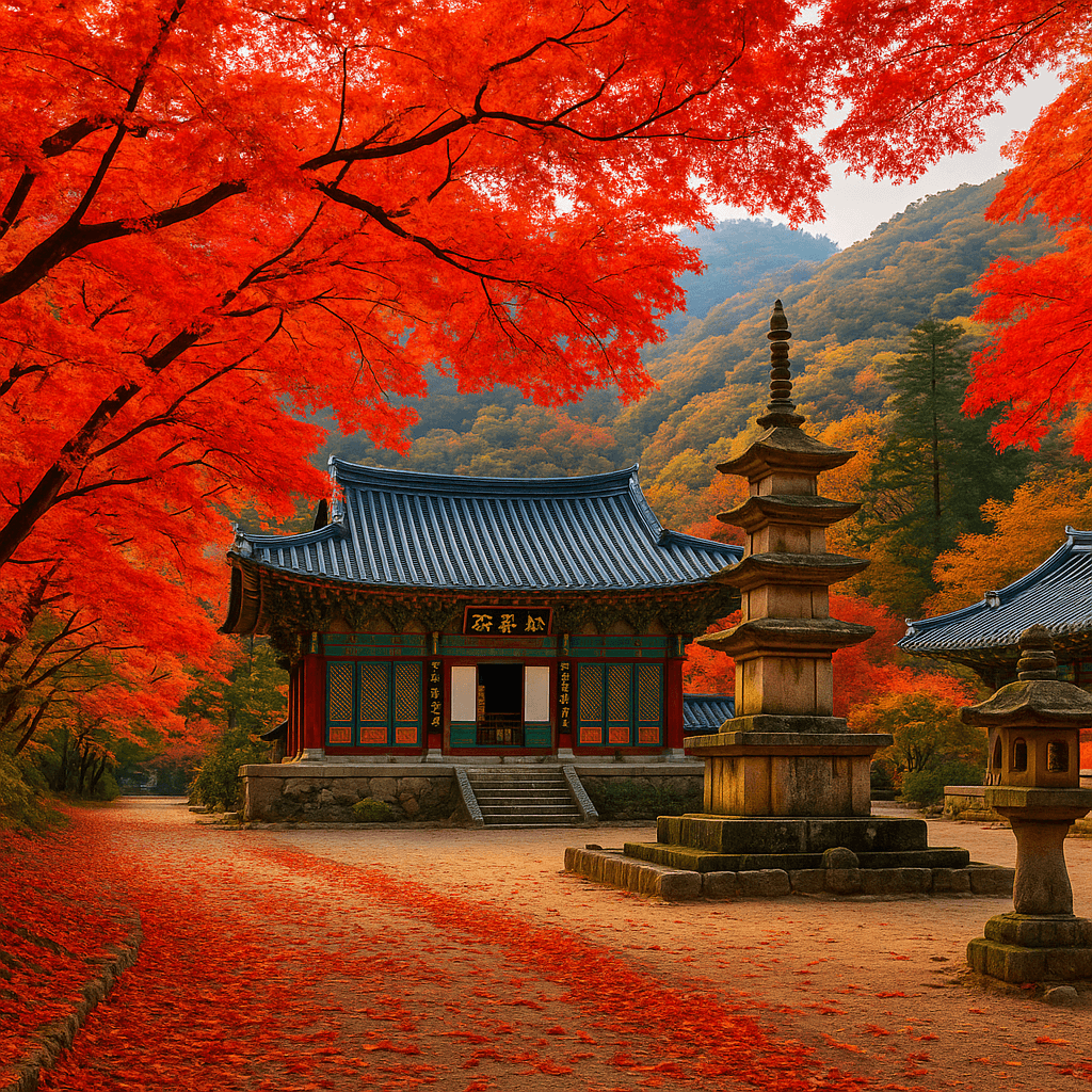 고창 선운사 단풍 절경 여행, 불교의 고요함 속에서 만나는 붉은 가을의 선율