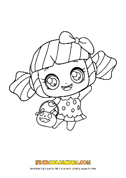 캔디핑 색칠공부 도안 이미지