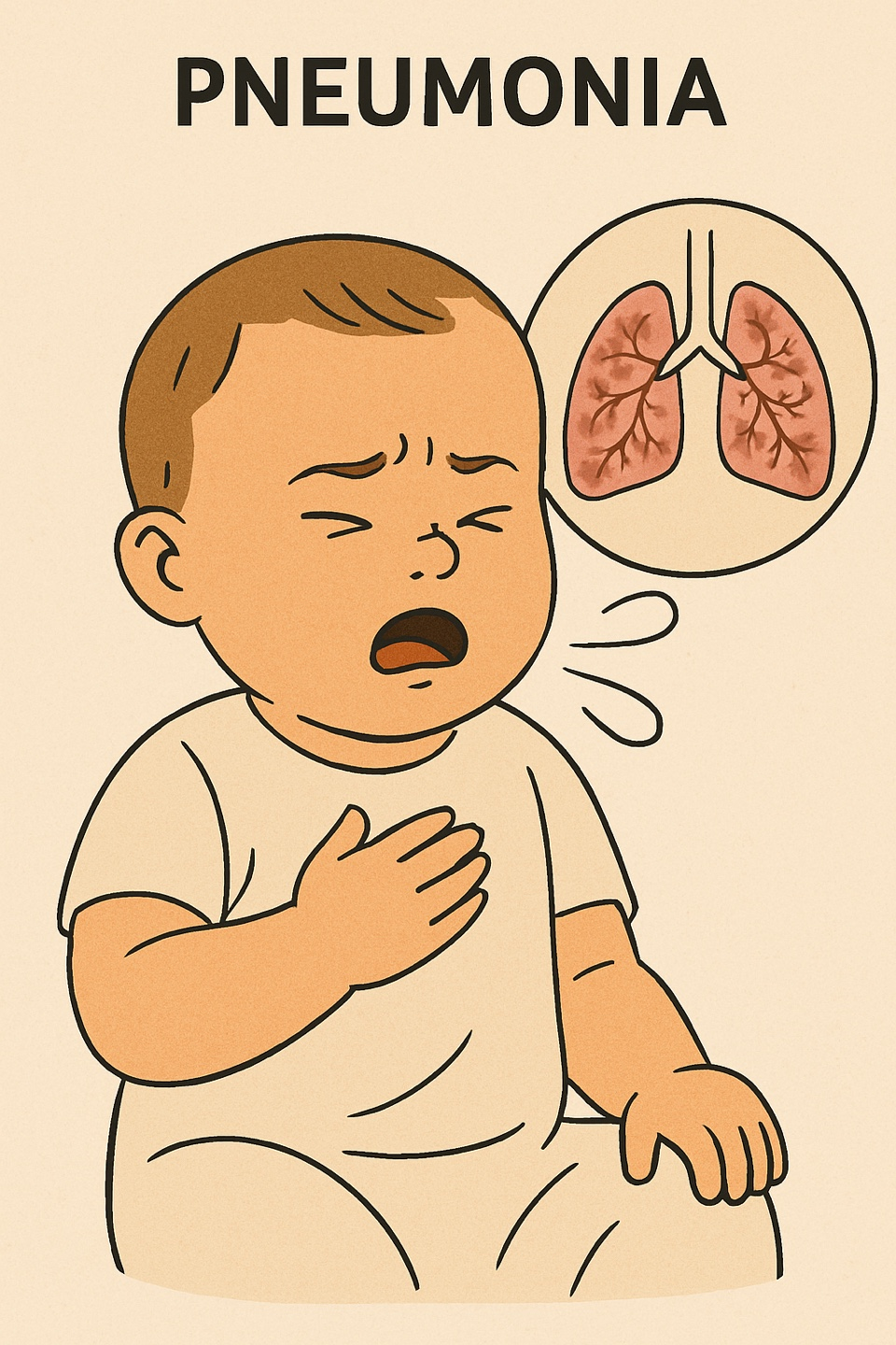 영아 폐렴 관련 사진