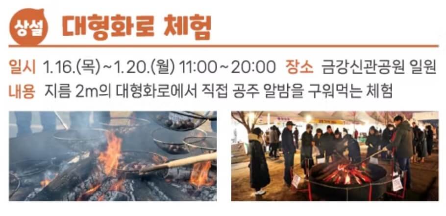 2025 겨울공주 군밤축제