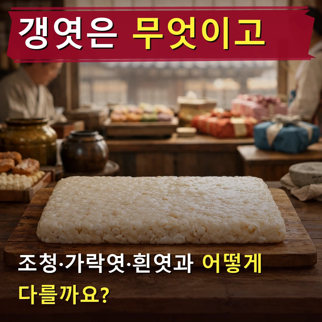 갱엿