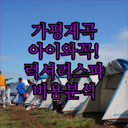 아이와 가기 좋은 가평 계곡 펜션 및..
