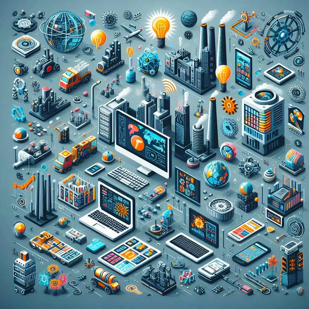 제3차 산업혁명 아이콘