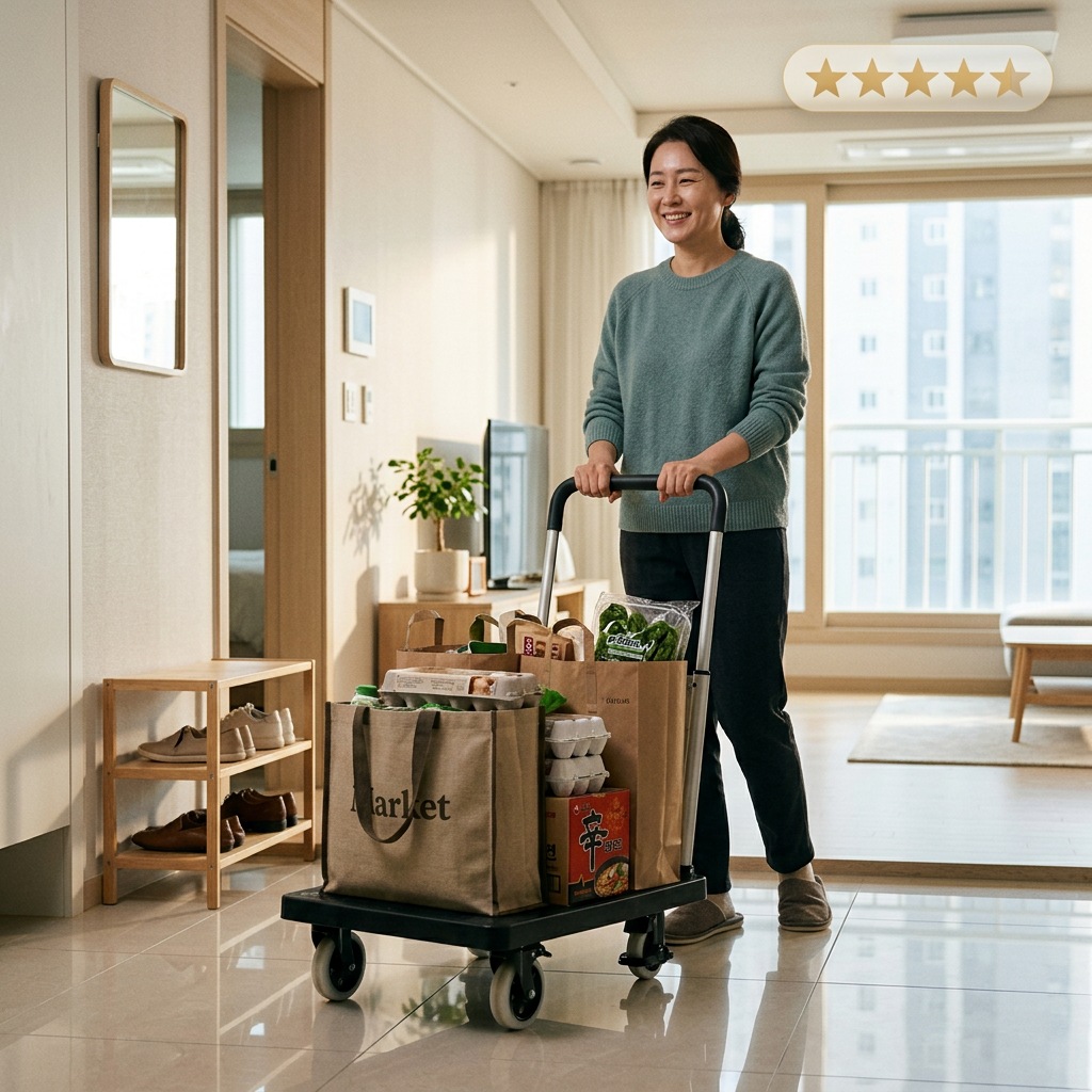 접이식 핸드카트 고르는법 브레이크 잠금 안전 사용