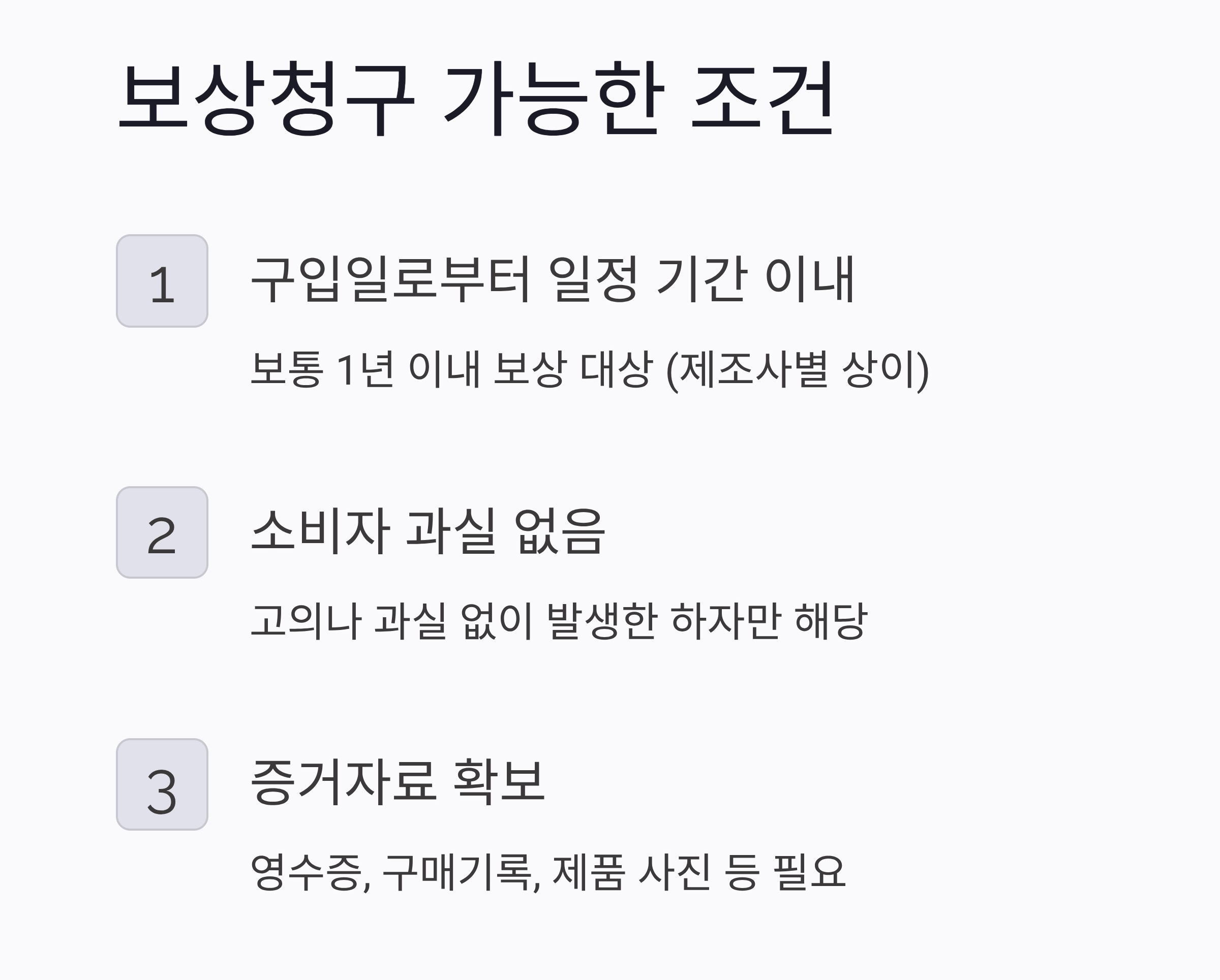 제품 하자 발생 시 보상청구, 어떻게 해야 할까?