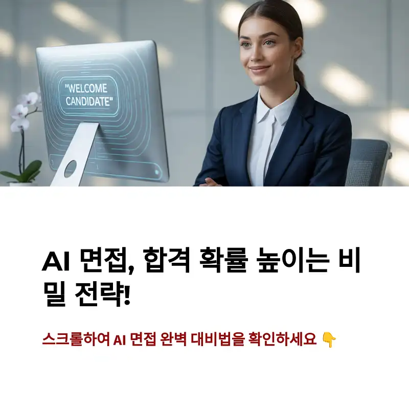 AI 면접, 이렇게 준비하면 합격 확률 UP!