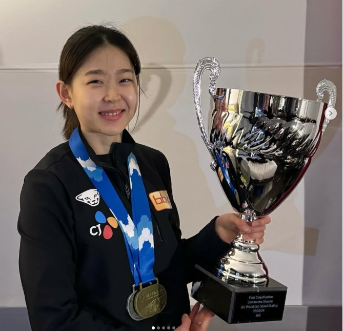 김민선 스케이트 선수 하얼빈 동계올림픽 인스타그램