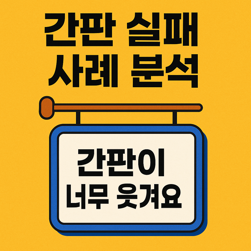 간판 실패 사례 분석 (이름이 너무 웃겨요 )– 의도치 않게 웃긴 간판, 번역 오류, 폰트 오류 등을 모아 분석하고 개선 아이디어도 제시합니다.