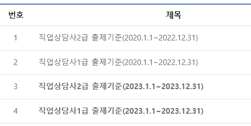 직업상담사2급-기출문제