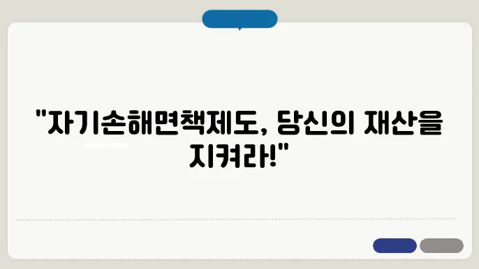 자기손해면책제도란?