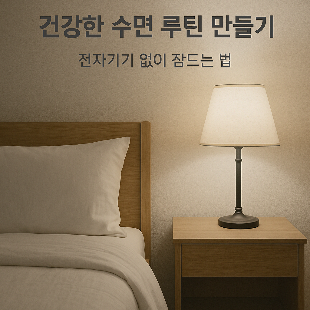 건강한 수면 루틴 만들기와 전자기기 없이 잠드는 팁