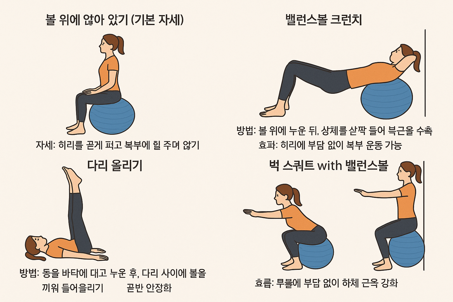 밸런스 볼 추천 운동