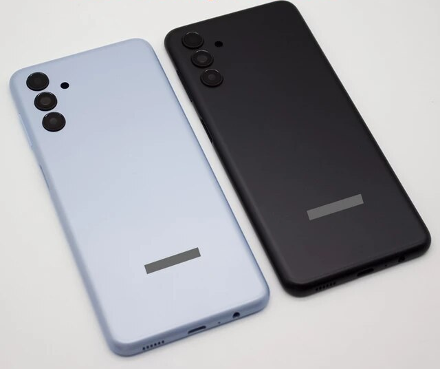 갤럭시 a136 5g 블루, 블랙 후면사진