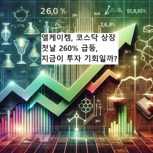 엘케이켐, 코스닥 상장 첫날 260% 급등, 지금이 투자 기회일까?