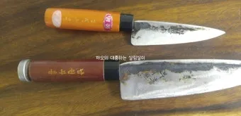 칼 녹 제거 식초 레몬 스펀지 오일코팅 유지법_4