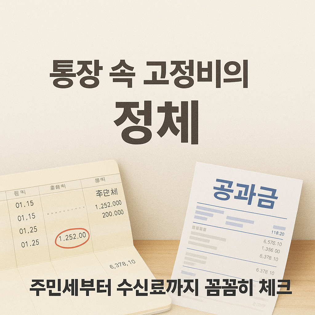 [6편] 주민세, 건강보험료 등 생활 속 고정세금 총정리