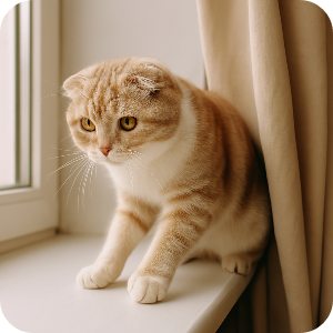 스코티시폴드 고양이 이미지