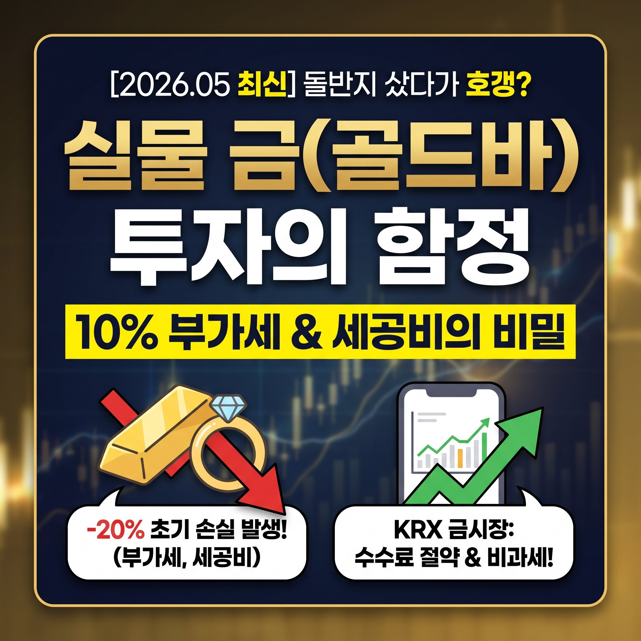 2026년 실물 금 골드바 및 돌반지 투자 시 발생하는 10% 부가세 및 세공비 수수료 함정 완벽 가이드 썸네일